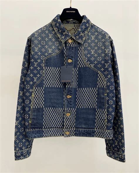 louis vuitton denim monogram jacket|Louis Vuitton blue jean jacket.